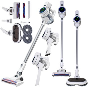 ADLER AD7064 Odkurzacz Pionowy 2w1, Bezprzewodowy, Czyszczenie na Sucho i Mokro, 2 Akumulatory, 13 000 Pa - Adler