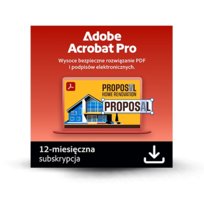 Adobe Acrobat DC Pro 1 stanowisko 12 miesięcy Adobe