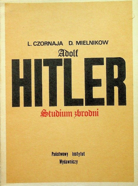 Adolf Hitler Studium zbrodni - W opisie | Książka w Empik
