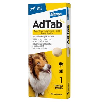 ADTAB Dog tabletki na kleszcze i pchły 900mg 22-45kg - Inna marka