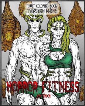 Adult Coloring Book Horror Fitness - Shah A.M.