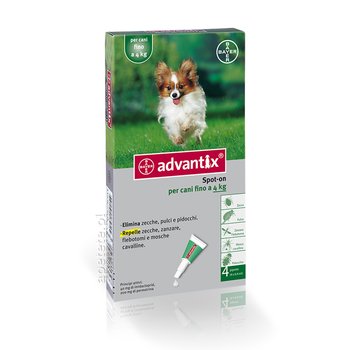 Advantix, Spot-on, krople, 4x0,4 ml (do 4 kg). - Bayer