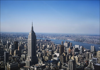 Aerial view of New York City, Carol Highsmith - plakat 70x50 cm - Galeria Plakatu