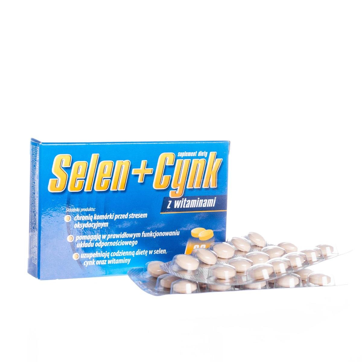 Zdjęcia - Witaminy i składniki mineralne Aflofarm Suplement diety, , Selen + Cynk , 30 tabletek 