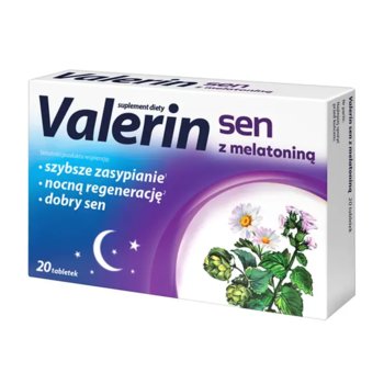 Aflofarm, Valerin Sen z melatoniną, tabletki, 20 sztuk - Inny producent