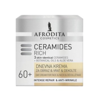 Afrodita, Ceramides Rich, Krem Na Dzień Do Twarzy, Szyi I Dekoltu, 50ml - Afrodita