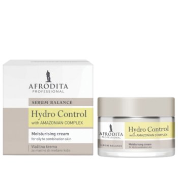 Afrodita Hydro Control, Krem Nawilżający Do Twarzy, 50ml - Afrodita