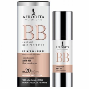 Afrodita, Multiactive BB Tinted Anti-Age Cream SPF20, Krem przeciwstarzeniowy, 30ml - Afrodita