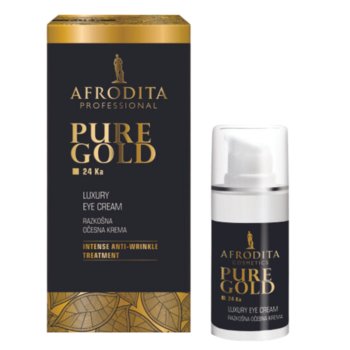 Afrodita, Pure Gold 24 Ka Luxury Eye Cream, Krem pod oczy, 15ml - Afrodita
