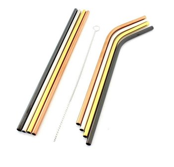 Ag371c słomki stalowe wielorazowego użytku, 10 elementów - Home Appliances
