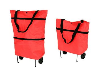 AG392A TORBA SKŁADANA NA ZAKUPY KÓŁKA CZERWONA - Home Appliances
