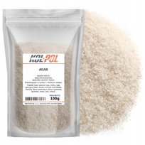 AGAR 100g Naturalna żelatyna zagęstnik z alg roślinny wysoka jakość Kol-Pol