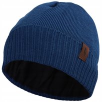 AGBO Czapka Zimowa Unisex Wełna Merino Hogan Niebieska Agbo