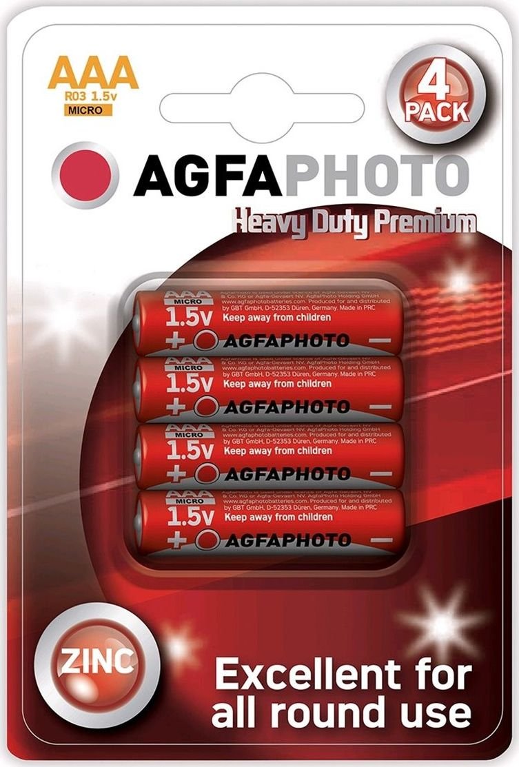 Фото - Акумулятор / батарейка Agfa Bateria Heavy Duty AAA / R03 4 szt. 