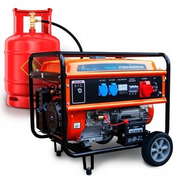 Agregat Prądotwórczy GENERATOR 7500W PETROL GAZ - Extralink