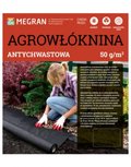 Agrowłóknina Antychwastowa 50 g/m2 – Czarna – 1,6 x 5 m - MEGRAN