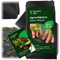 Agrowłóknina Włóknina OGRODOWA OCHRONA UV MOCNA NA CHWASTY 1,6x 45 m100G