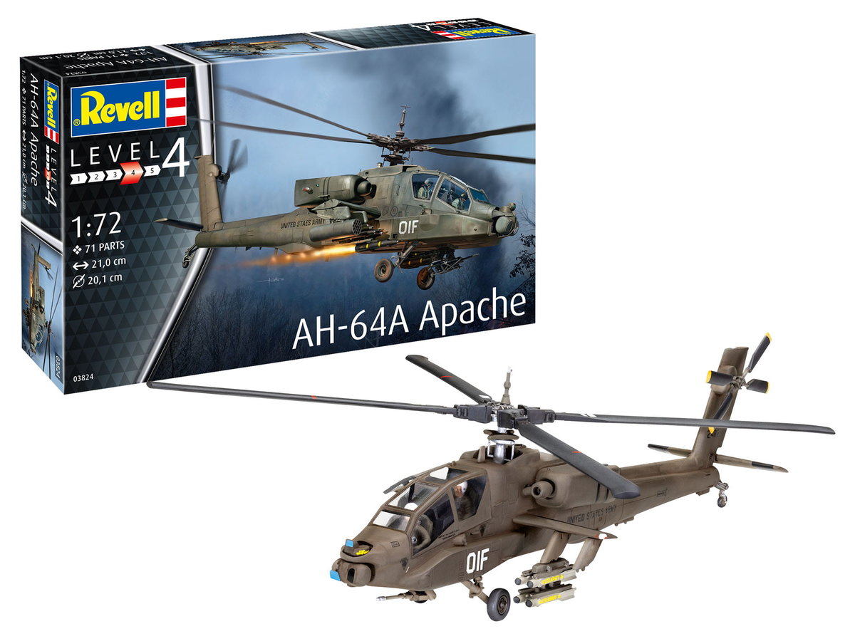 Zdjęcia - Model do sklejania (modelarstwo) Revell AH-64A Apache 1:72  03824 