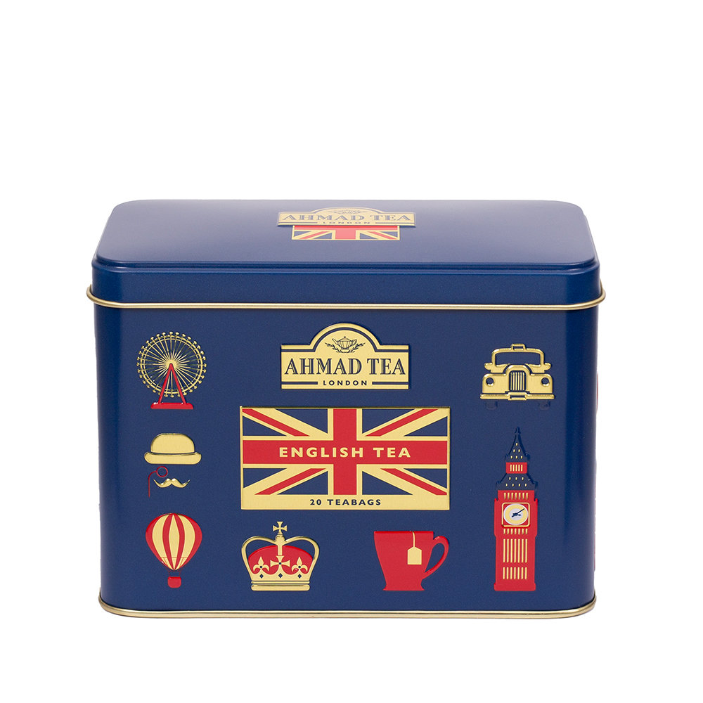 Ahmad Tea English Tea Icons Blue Earl Grey 20tbx2g koperta alu puszka ...