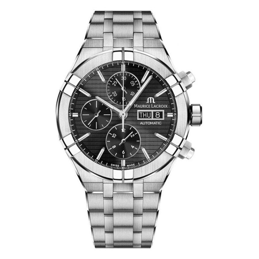 Aikon Maurice Lacroix Aikon Automatic Chronograph Ai6038 Ss002 330 1 Zegarek M ski