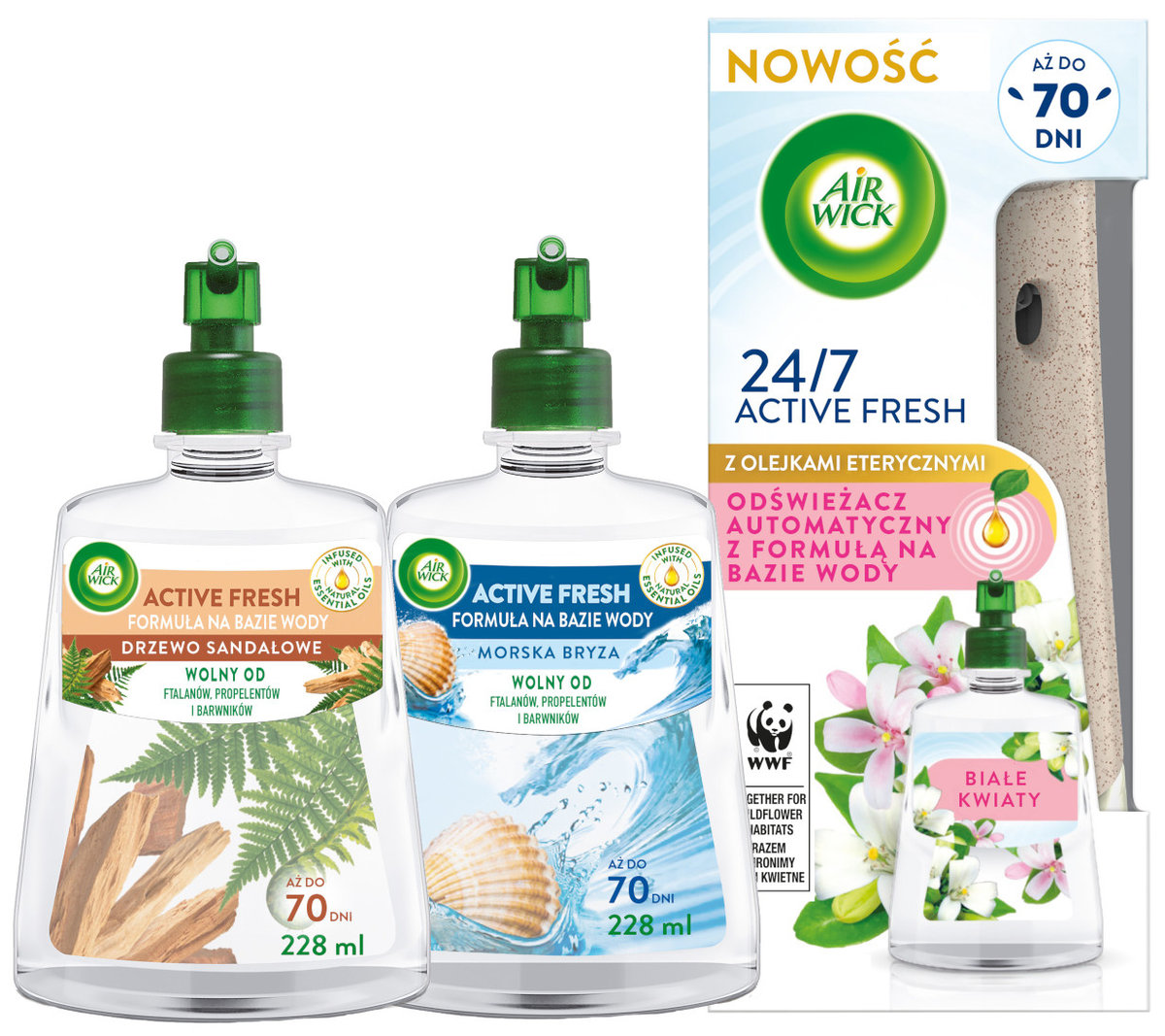 Air Wick Active Fresh Dyfuzor + 3 wkłady 228 ml Reckitt Benckiser