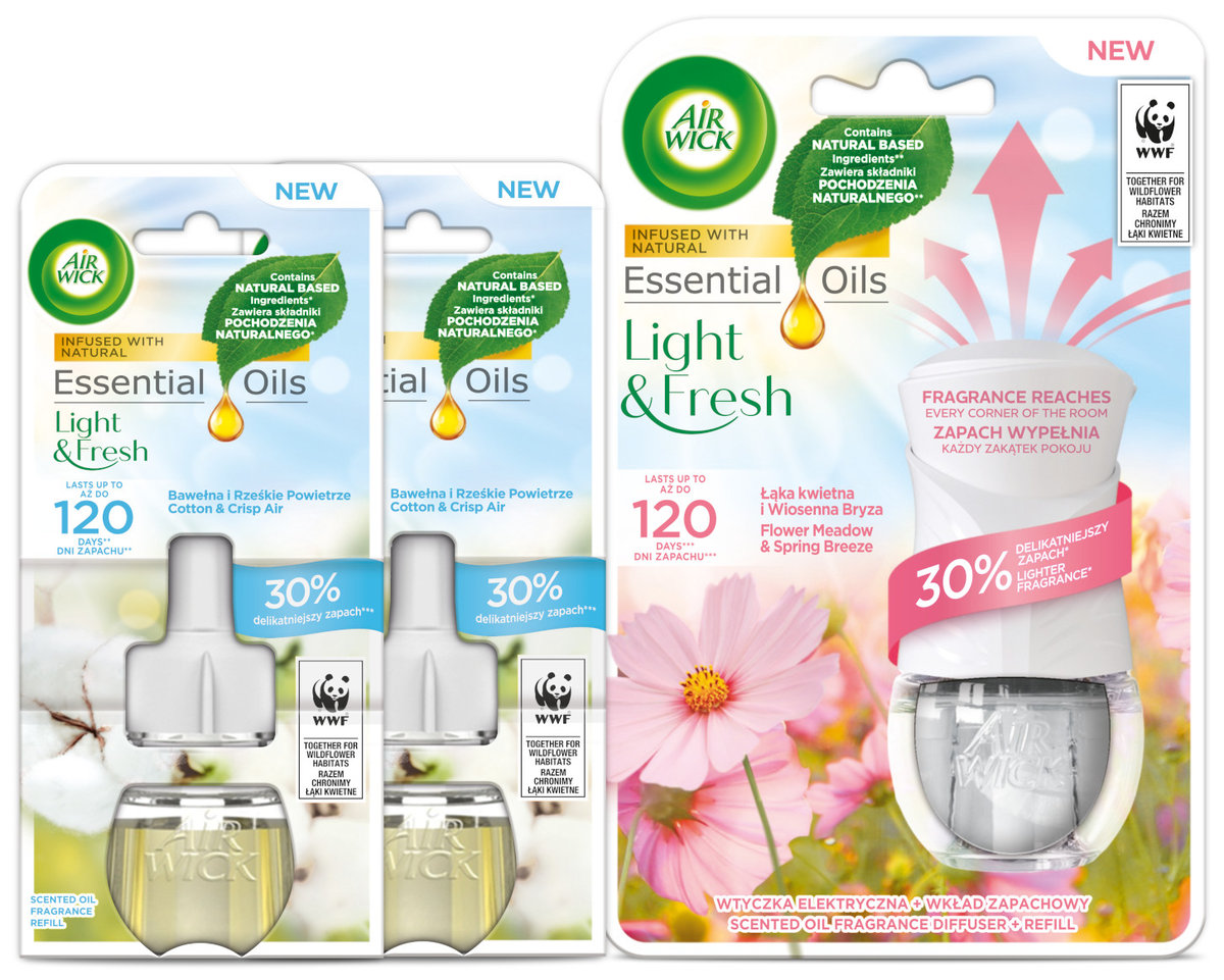 Air Wick Light Fresh Odswieżacz + Wkład 3 X 19 Ml - Reckitt Benckiser ...