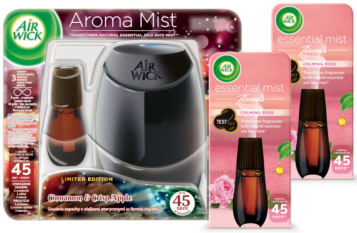 Air Wick Mist Zestaw Dyfuzor + Zapas 3 Wkładów 20 Ml AIR WICK Sklep
