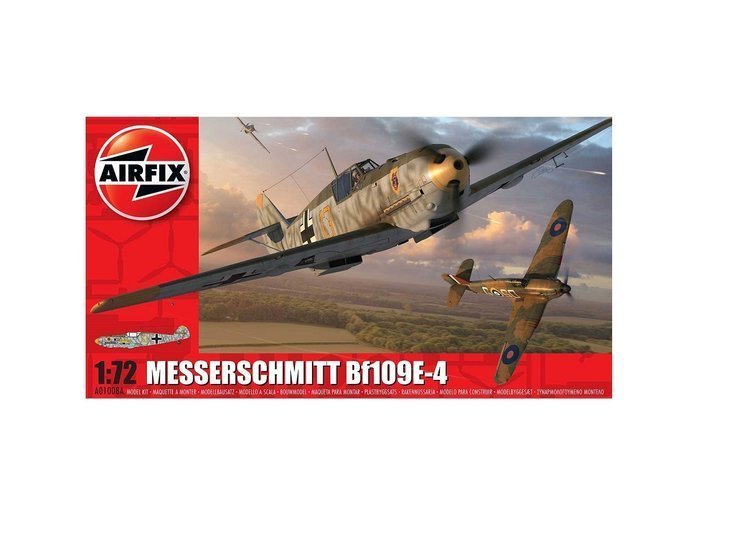 Фото - Збірна модель AIRFIX , Model do sklejania Myśliwiec Messerschmitt Bf109E-4, 14+ 