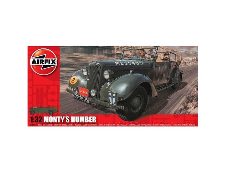 Фото - Збірна модель AIRFIX , Monty Humber Snipe Staff Car, Model do sklejania 