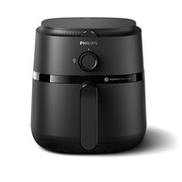 Airfryer PHILIPS Ovi Mini NA120/00 - 4,2L czarny 1500W beztłuszczowa frytkownica szybkie zdrowe gotowanie 12 programów RapidAir