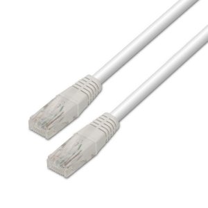 AISENS A135-0249 - Kabel sieciowy RJ45 (0,5 m, 10/100/1000 Mbit/s, przełącznik/router/modem/panel krosowniczy/punkt dostępowy/pola przyłączeniowe) biały - ASUS