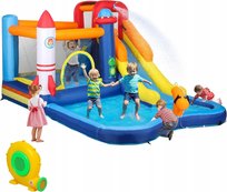 AIYAPLAY Dmuchany zamek 5 w 1 z wodną zjeżdżalnią 360 × 250 × 195 cm