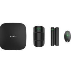 AJAX StarterKit (czarny) - Centrala, czujnik ruchu, kontaktron, pilot - Ajax