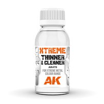 AK470 Xtreme Cleaner & Thinner, AK-Inteactive, 100ml AK INTERACTIVE