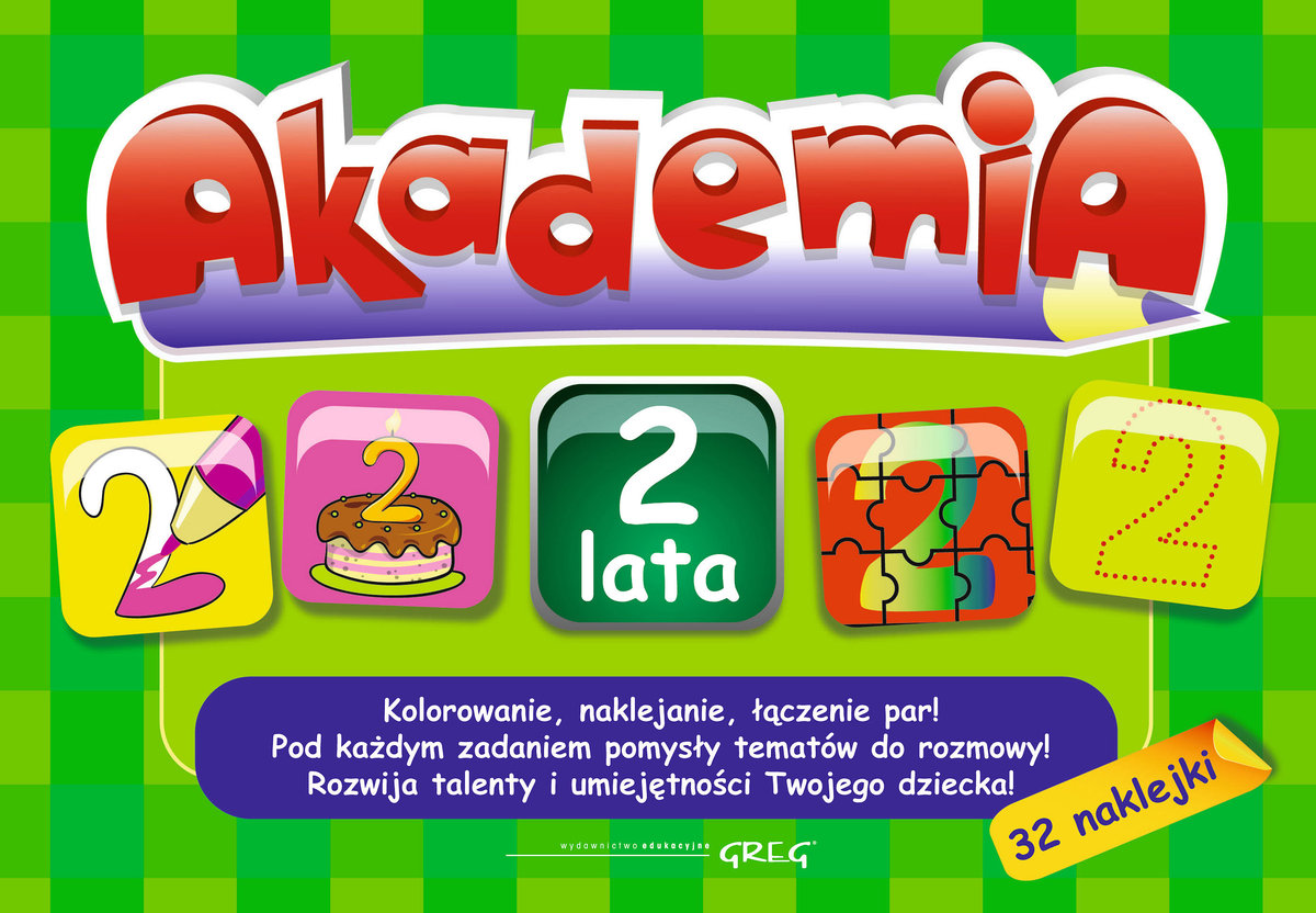 Akademia. 2 lata + 32 naklejki
