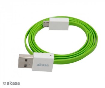 Akasa Proslim AK-CBUB16-10GN, kabel USB 2.0 Typ-A na Micro-B 100cm, zielony - Akasa