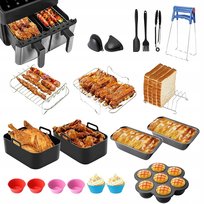AKCESORIA DO FRYTKOWNICY ZESTAW 19 ELEMENTÓW AIR FRYER UNIWERSALNE