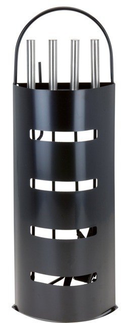 Akcesoria do kominka HOME STYLING COLLECTION, czarne, 15x65x22 cm