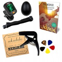 AKCESORIA DO UKULELE - STROIK TUNER - ZESTAW XXL