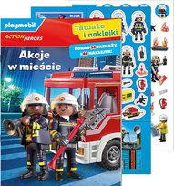 Akcje w mieście. Playmobil Action Heroes. Tatuaże i naklejki Opracowanie zbiorowe