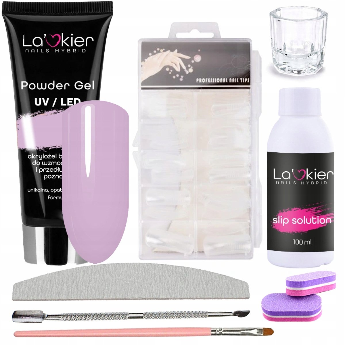 AkrylGel Zestaw Akrylożel La'kier Flexy Gel Orchid | Sklep EMPIK.COM