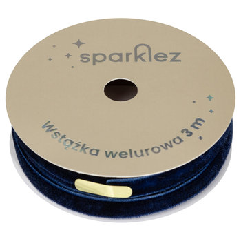 Aksamitna wstążka, niebieskia, 3 m - Empik