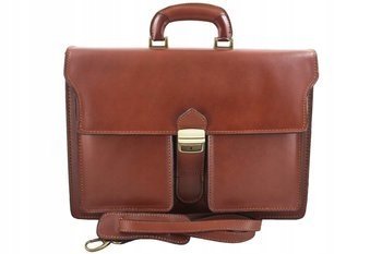 Barberinis Aktówka męska skóra naturalna Barberinis - Brązowa