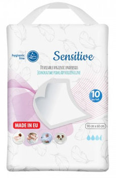 Akuku Podkład Jednorazowy Sensitive 60X90 10szt - Akuku