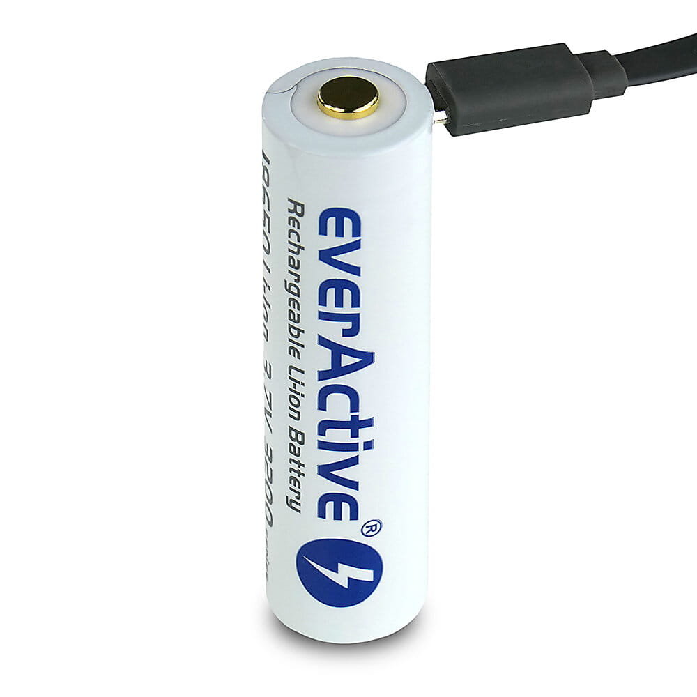 Фото - Зарядний пристрій Akumulator 18650 EverActive 3200mAh z mikro USB