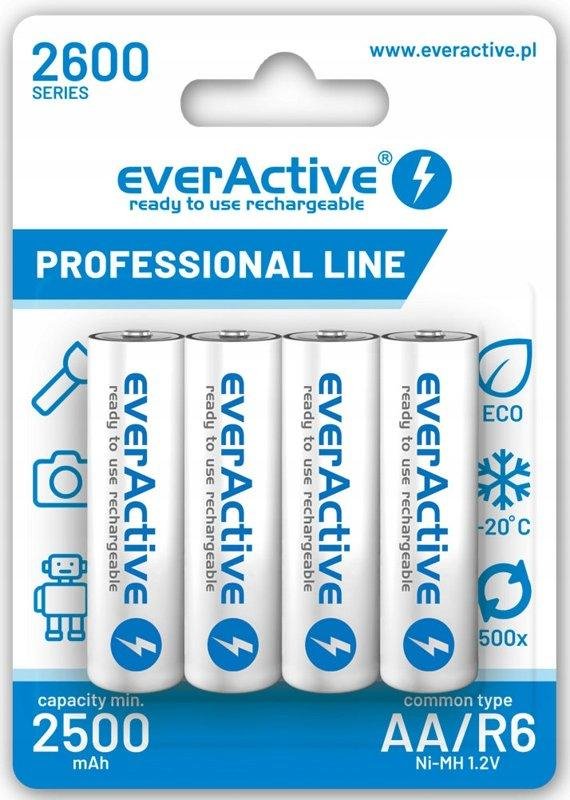 AKUMULATOR AA | 1,2V | 2600mAh | EverActive 4szt