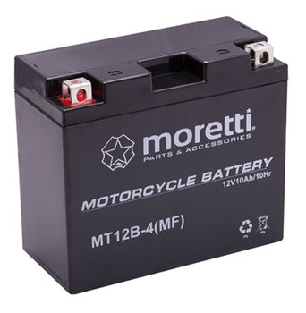 Akumulator AGM (GEL) MT12B Moretti 12V 10Ah 125A L+ - Inerge