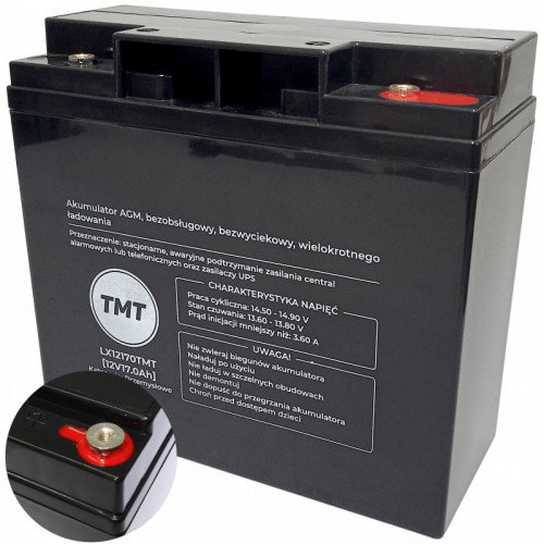 Zdjęcia - Bateria / akumulator AGM Akumulator  TMT 12V 17Ah 