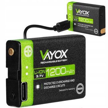 Akumulator Do Latarek Czołowych Vayox Usb-C 3,7V 1200Mah Va0255 - VAYOX