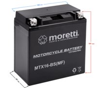 Akumulator Moretti AGM (Gel) MTX16